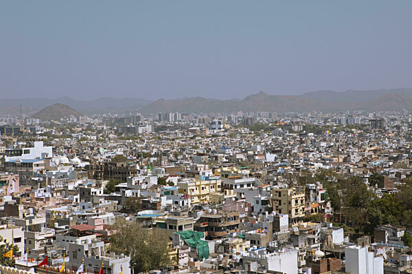 Stadtblick Udaipur, Rajasthan, Indien