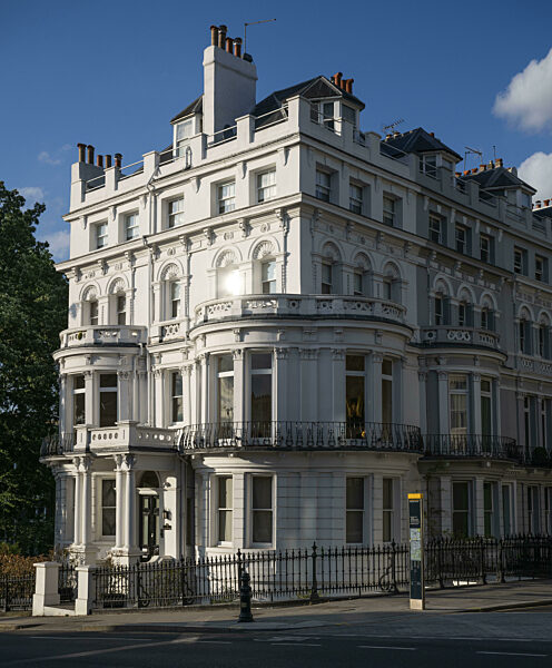 Imposantes neoklassizistisches Wohngebäude, Ladbroke Grove, Notting Hill...