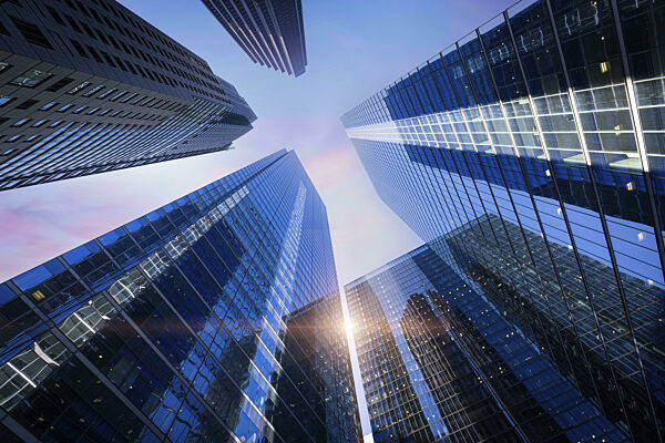 Skyline Panorama des Finanzviertels von Toronto mit luxuriösen...