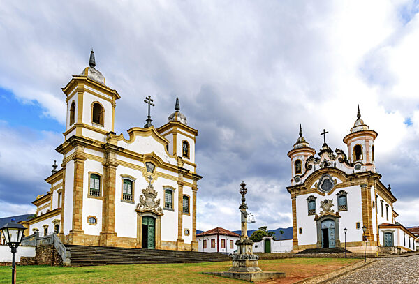 Der zentrale Platz der Stadt Mariana in Minas Gerais...