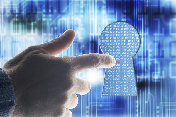 Illustration: Konzept zum Knacken eines Passworts oder Softwarecodes