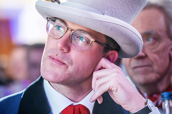 Manuel Hagel, CDU-Landes- u. Fraktionsvorsitzender Baden-Württemberg, bei der Verleihung der Goldenen Narrenschelle 2026 an ihn, Europapark Rust, 4. Februar 2026