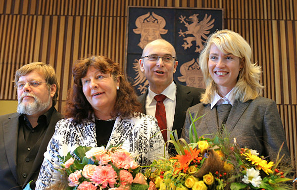 Nach seiner Wahl zum neuen Ministerpräsidenten Mecklenburg-Vorpommerns und...