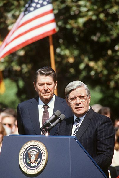 Bundeskanzler Helmut Schmidt in den USA 1981