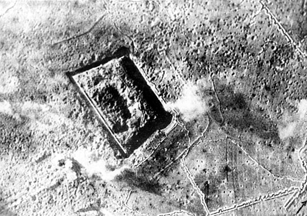 1. Weltkrieg: Zerstörtes Fort Vaux in Verdun