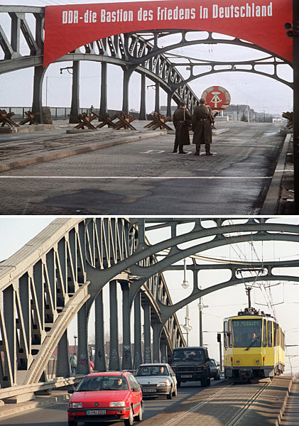 Bildgegenüberstellung Berlin -  1961/1996