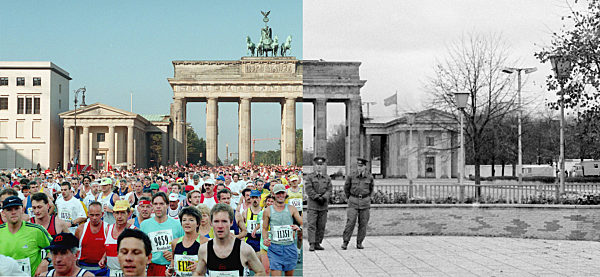 Brandenburger Tor - einst und jetzt