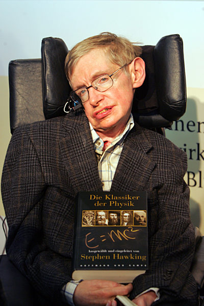 Der Physiker und Autor Stephen Hawking auf der Internationalen Frankfurter...