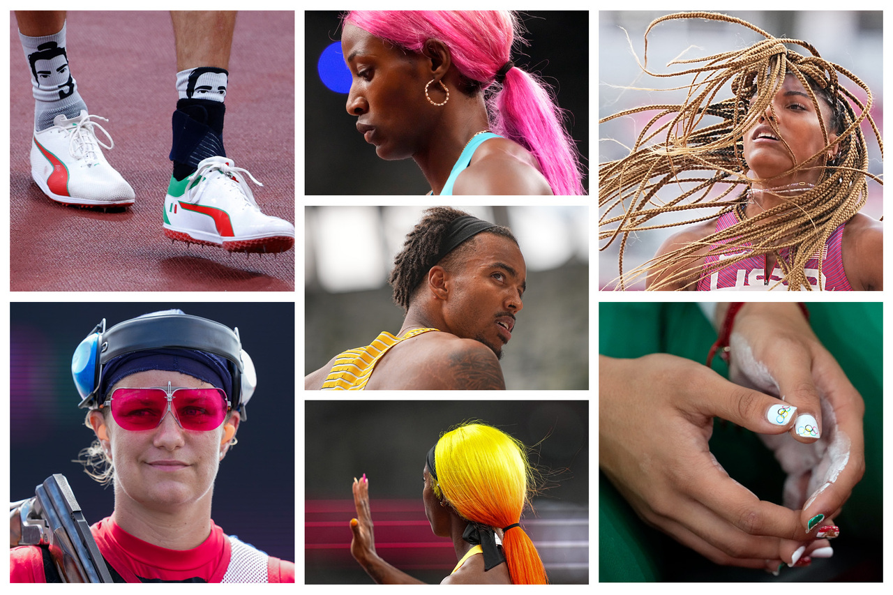 Style bei den Olympischen Spielen Die Olympischen Spiele in Tokio zeichnen sich nicht nur durch herausragende Leistungen und Weltrekorde der Athleten und Athletinnen aus, sondern auch durch deren Look. Bunte Haare, Olympische Ringe-Tattoos, farbige Kleidung, auffällige Maniküre - hier der große Olympioniken-Style-Check.